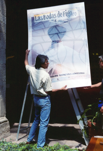XAVIER BERMUDEZ Y SANTIAGO POL MONTAJE DE EXPOSICIÓN EN MUSEO CUEVAS 2A BICM